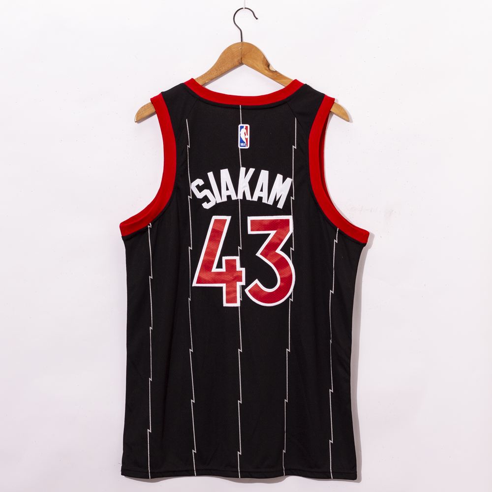 Men Toronto Raptors 43 Siakam Black Game NBA Jerseys